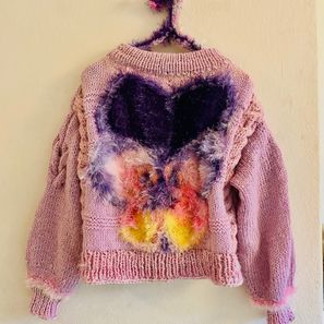 Pansy Flower Sweater